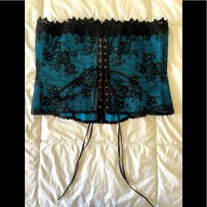 FREDERICK’S OF HOLLYWOOD Blue Corset (Plus Size)